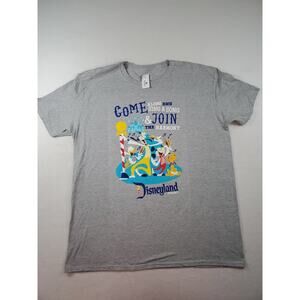 Disney PARKS D23 Expo 2019 Phrase Come Along And Sing Ect.. TSHIRT SIZE XL